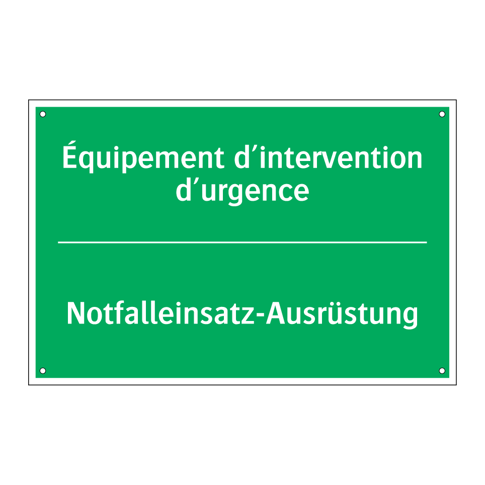 Notfalleinsatz-Ausrüstung - Équipement d’intervention d’urgence /.../