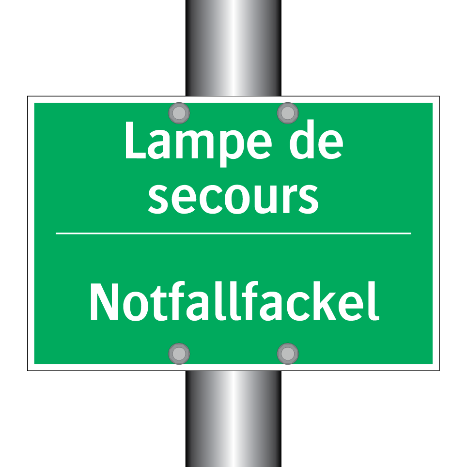 Notfallfackel - Lampe de secours