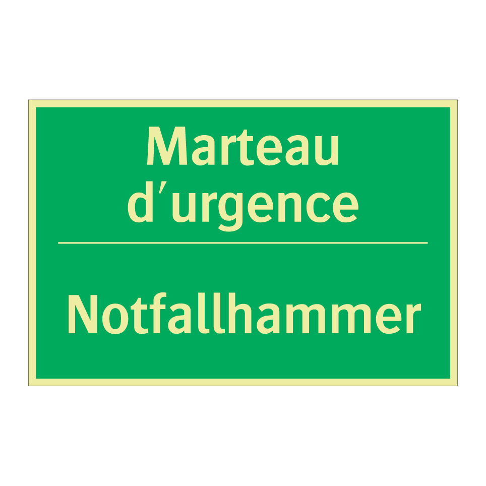 Notfallhammer - Marteau d'urgence