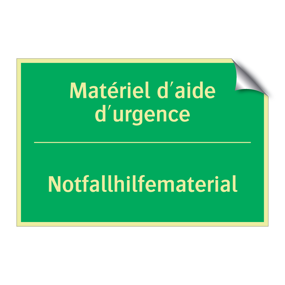 Notfallhilfematerial - Matériel d'aide d'urgence