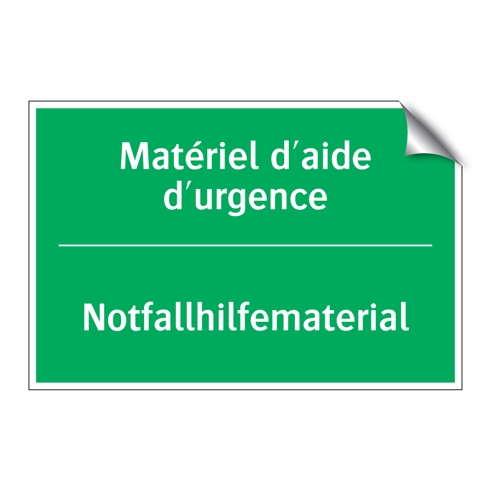 Notfallhilfematerial - Matériel d'aide d'urgence