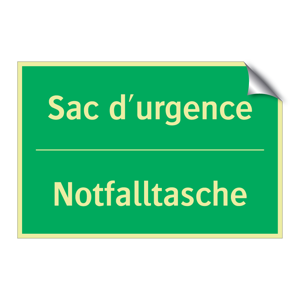 Notfalltasche - Sac d'urgence