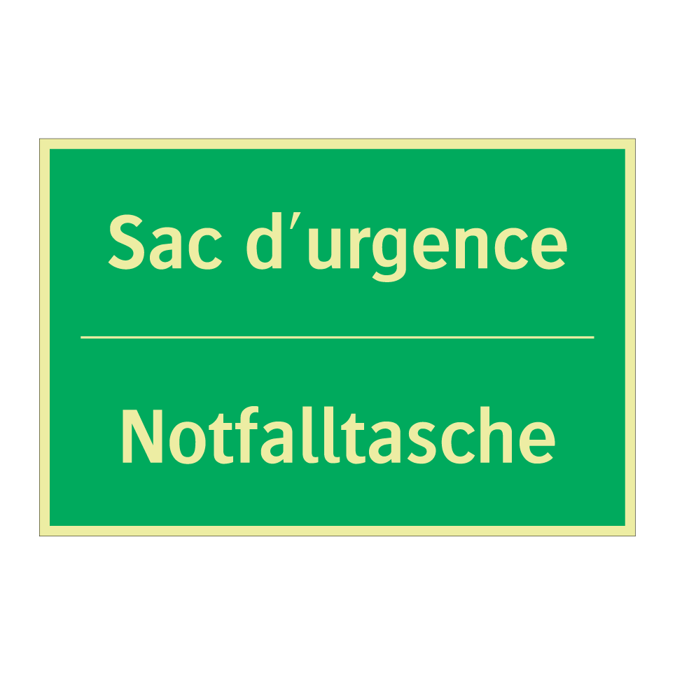Notfalltasche - Sac d'urgence