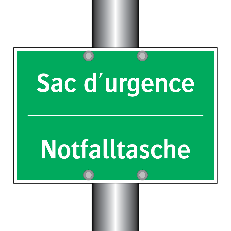 Notfalltasche - Sac d'urgence