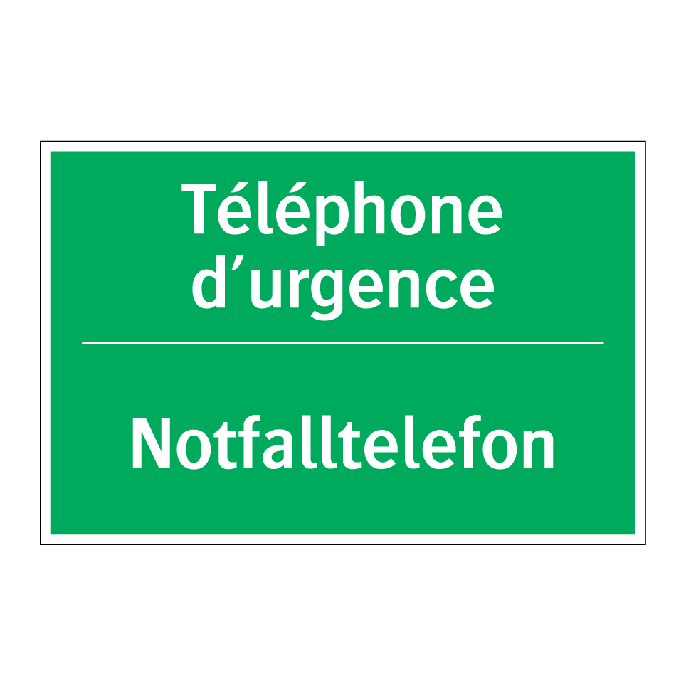 Notfalltelefon - Téléphone d’urgence