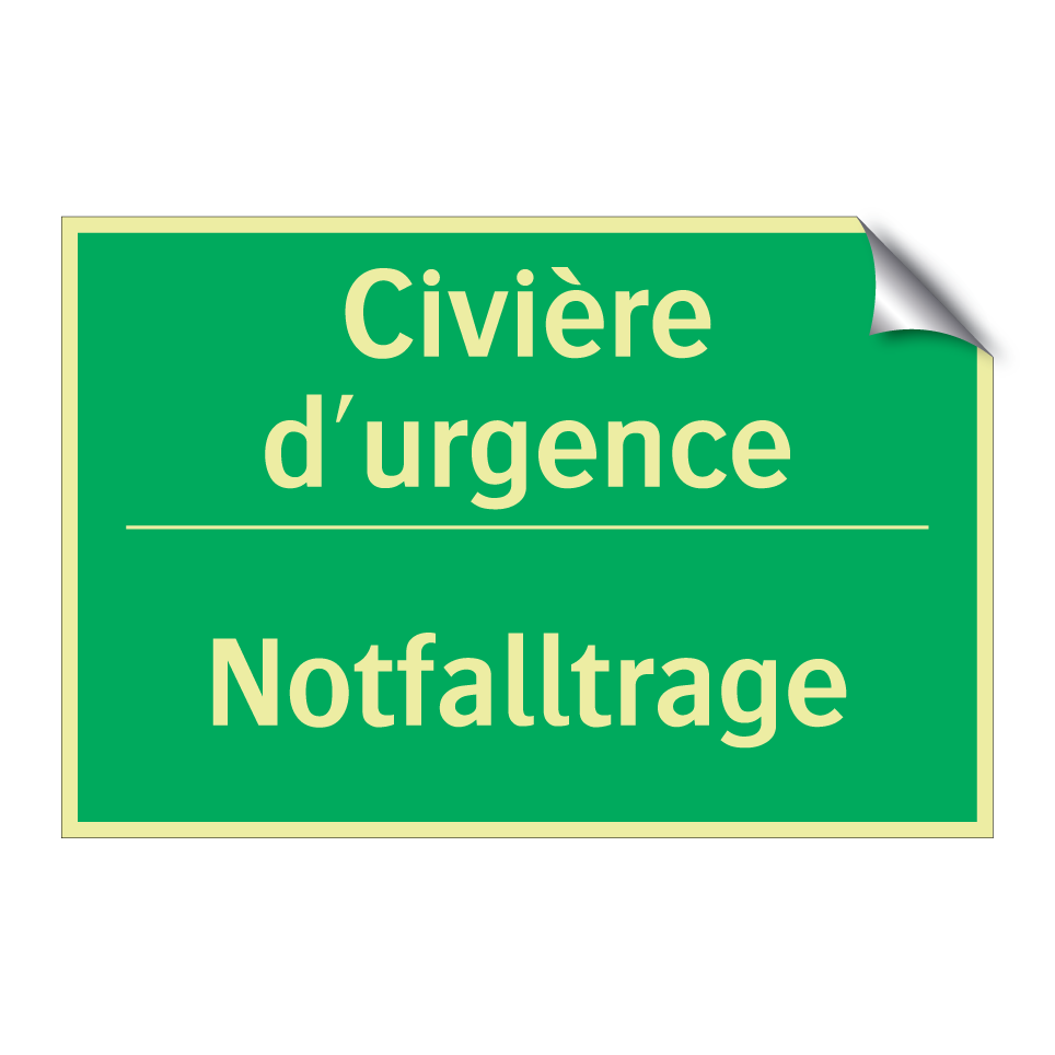 Notfalltrage - Civière d'urgence