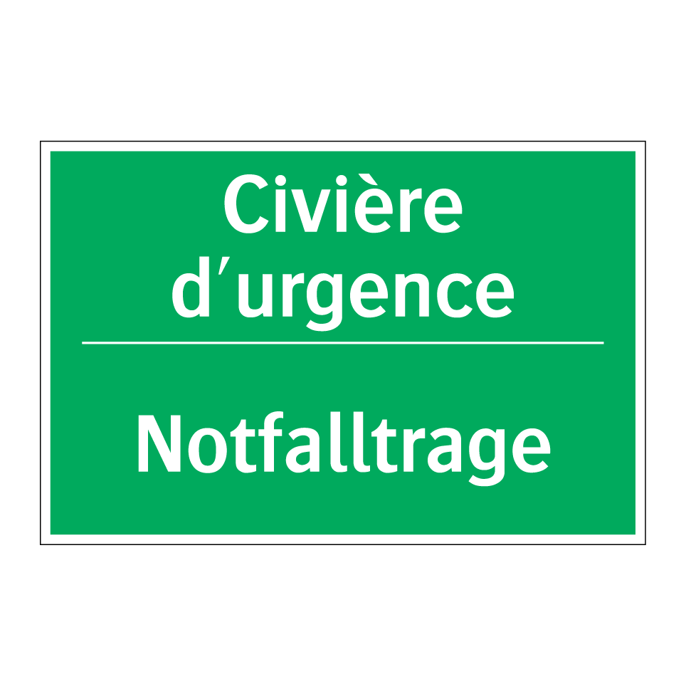 Notfalltrage - Civière d'urgence