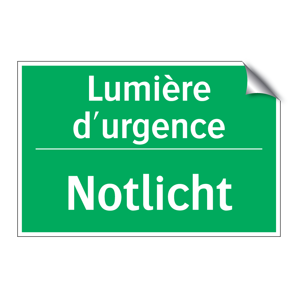 Notlicht - Lumière d'urgence