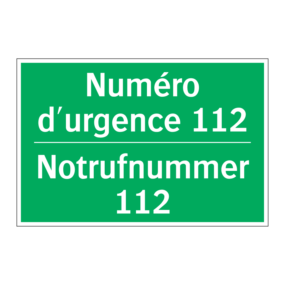 Notrufnummer 112 - Numéro d'urgence 112