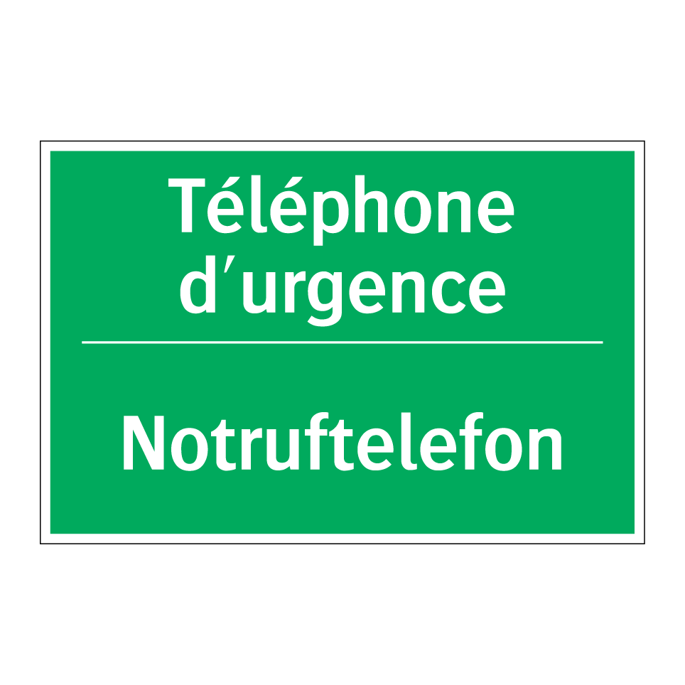 Notruftelefon - Téléphone d'urgence