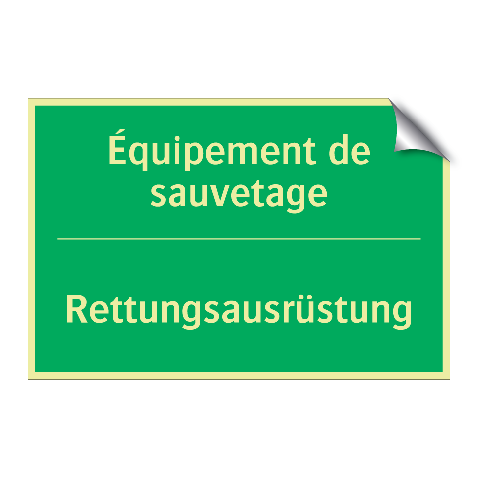 Rettungsausrüstung - Équipement de sauvetage