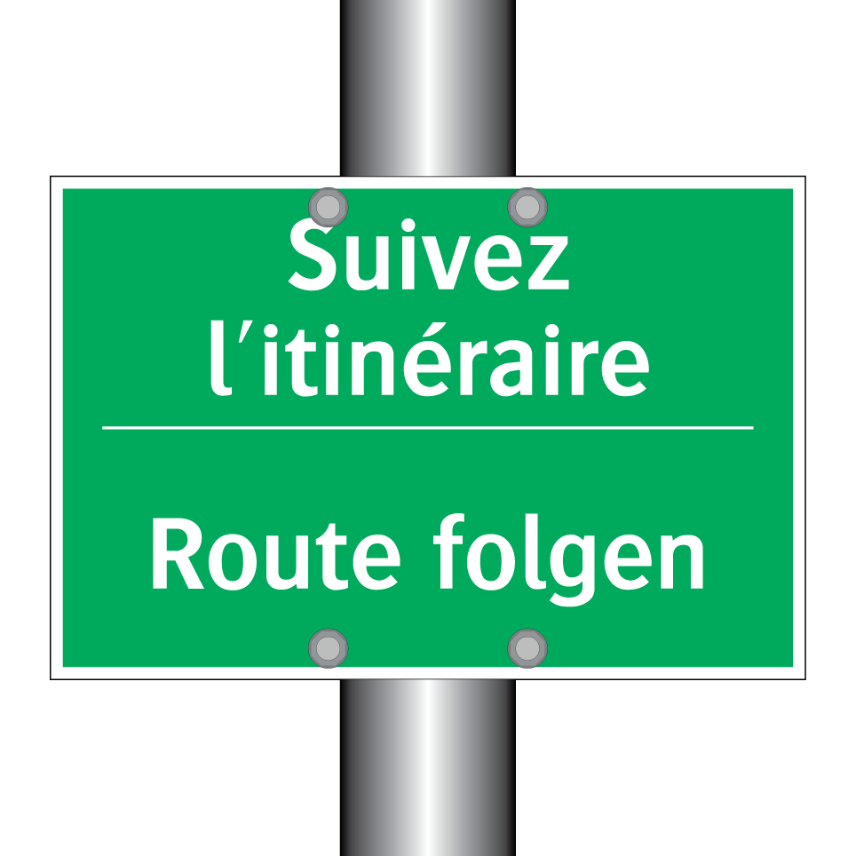 Route folgen - Suivez l'itinéraire