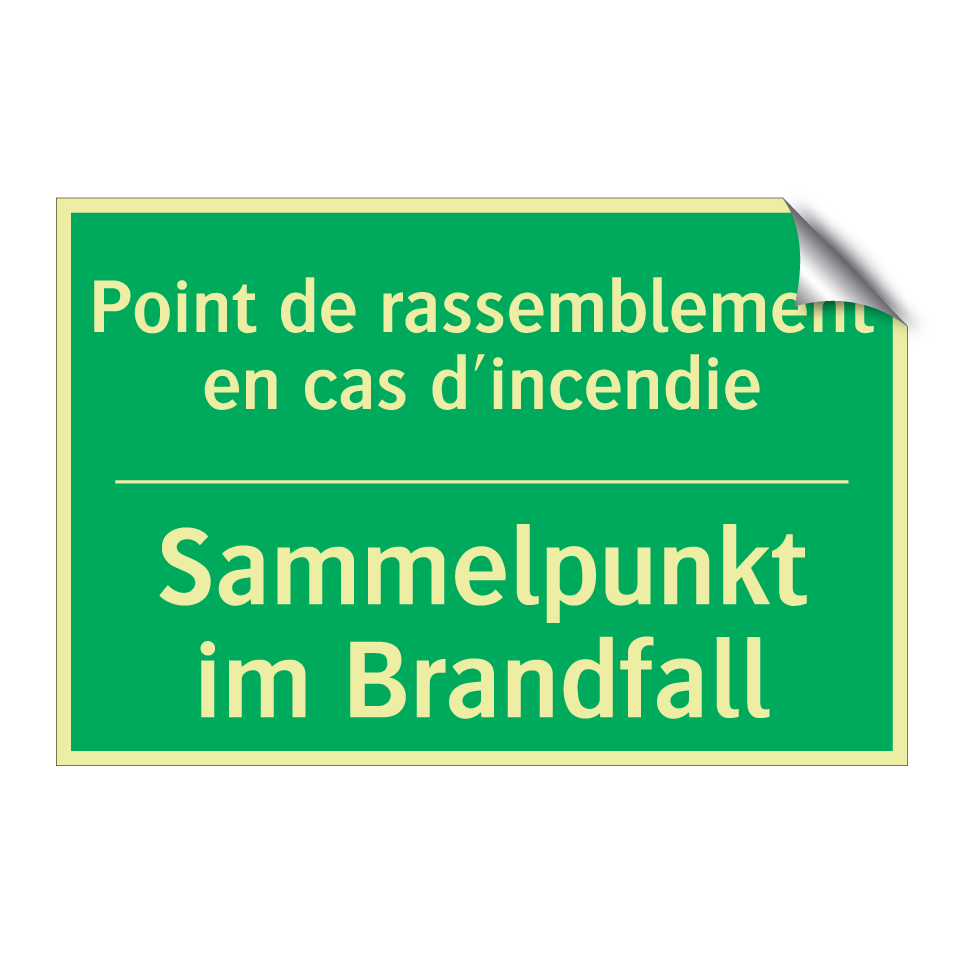 Sammelpunkt im Brandfall - Point de rassemblement en cas  /.../