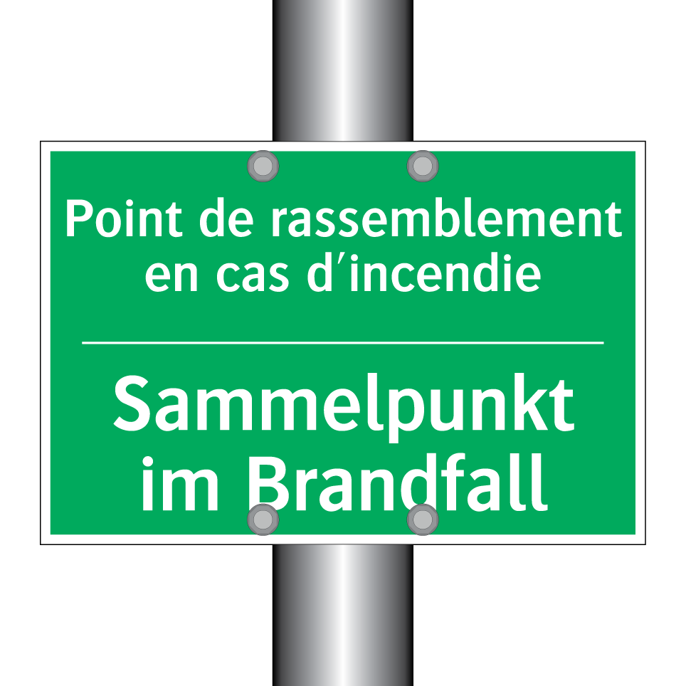 Sammelpunkt im Brandfall - Point de rassemblement en cas  /.../