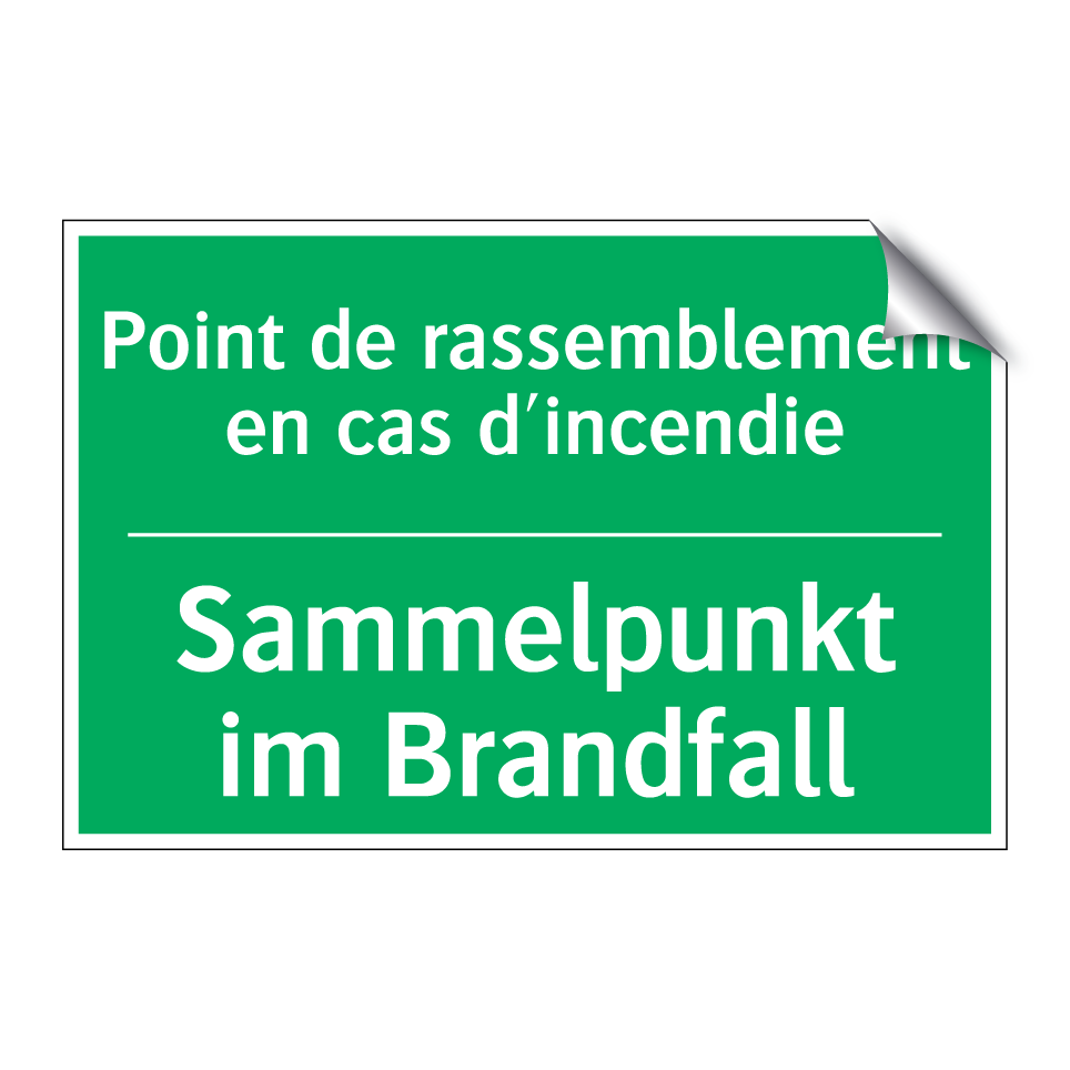 Sammelpunkt im Brandfall - Point de rassemblement en cas  /.../