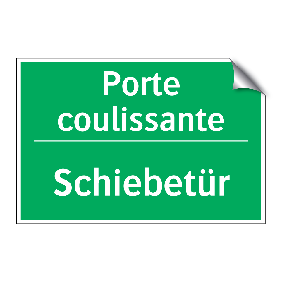 Schiebetür - Porte coulissante