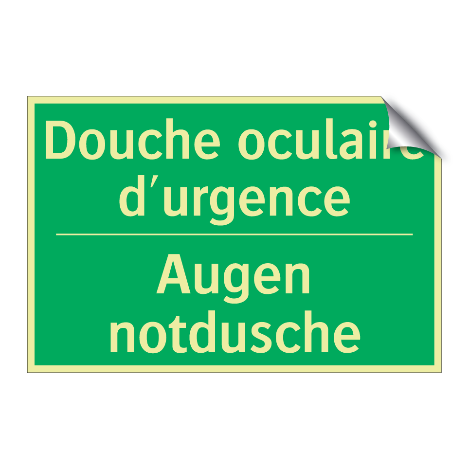 Augen notdusche - Douche oculaire d'urgence