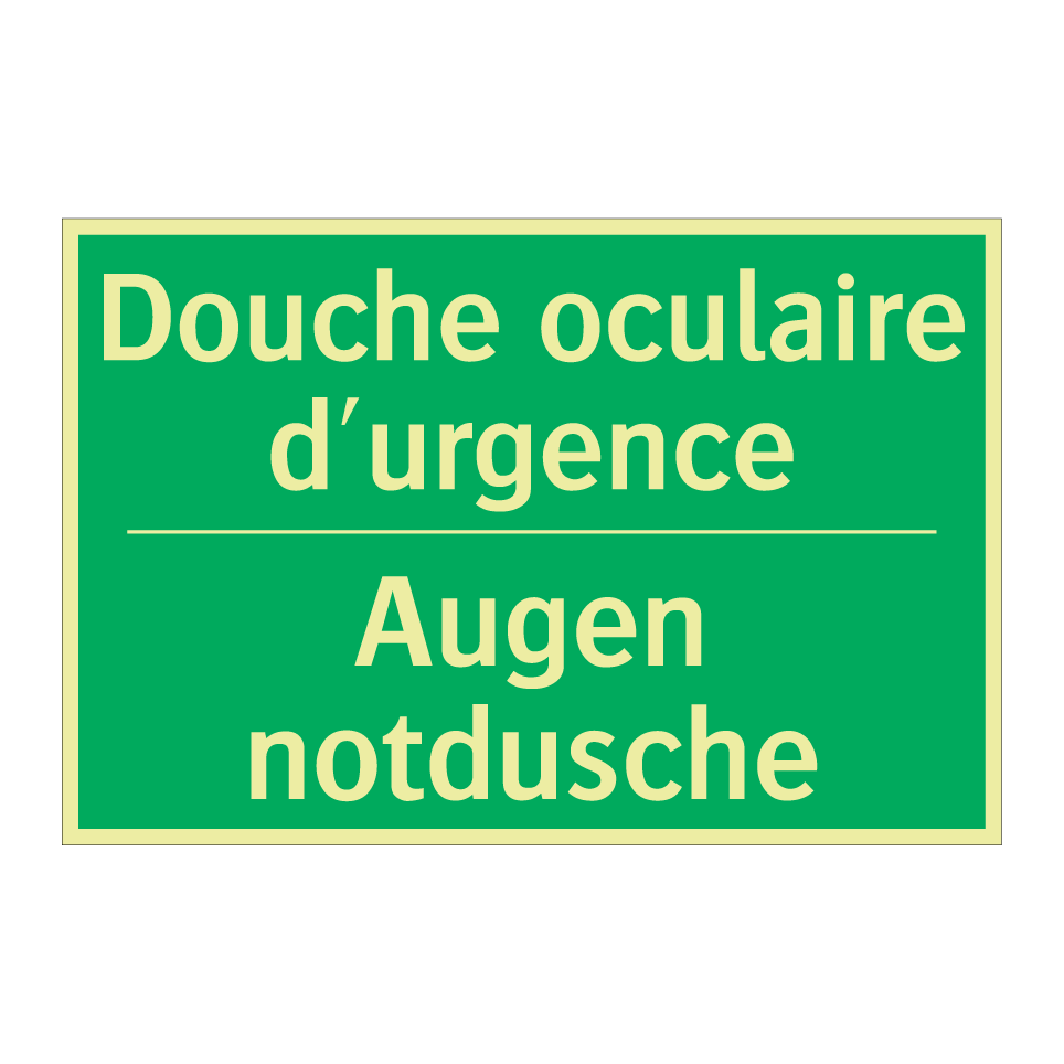 Augen notdusche - Douche oculaire d'urgence