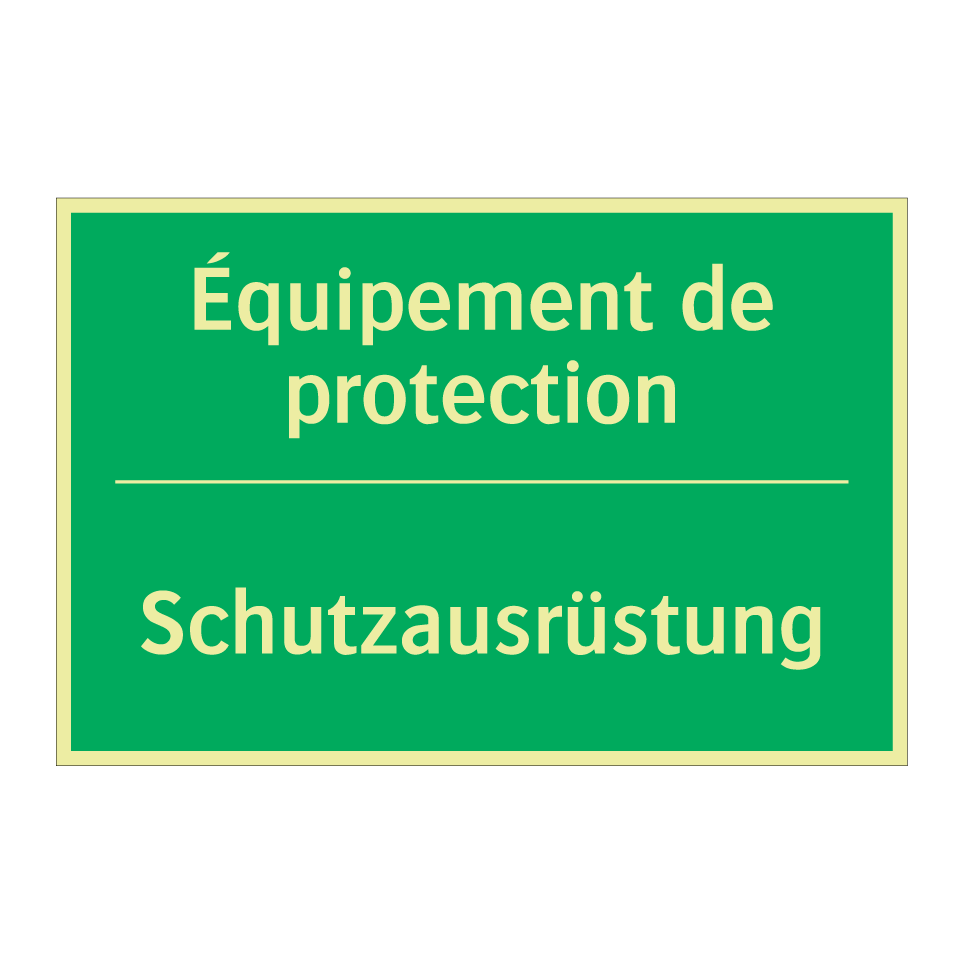 Schutzausrüstung - Équipement de protection