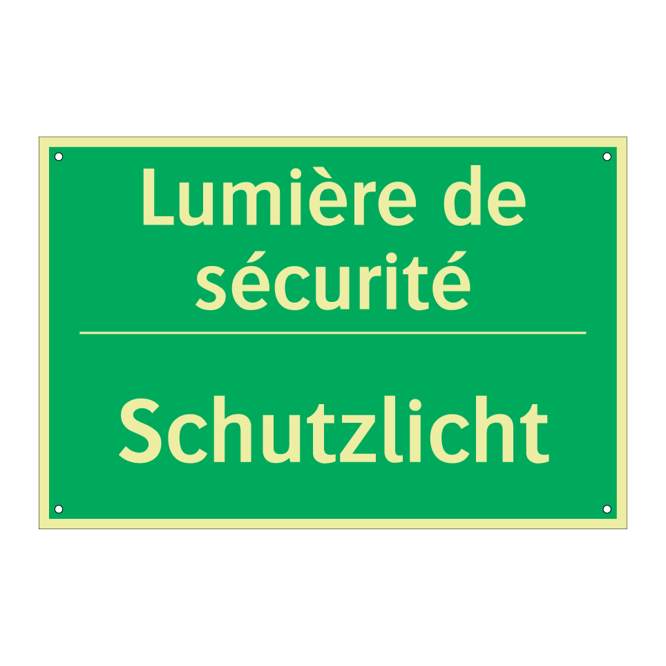 Schutzlicht - Lumière de sécurité