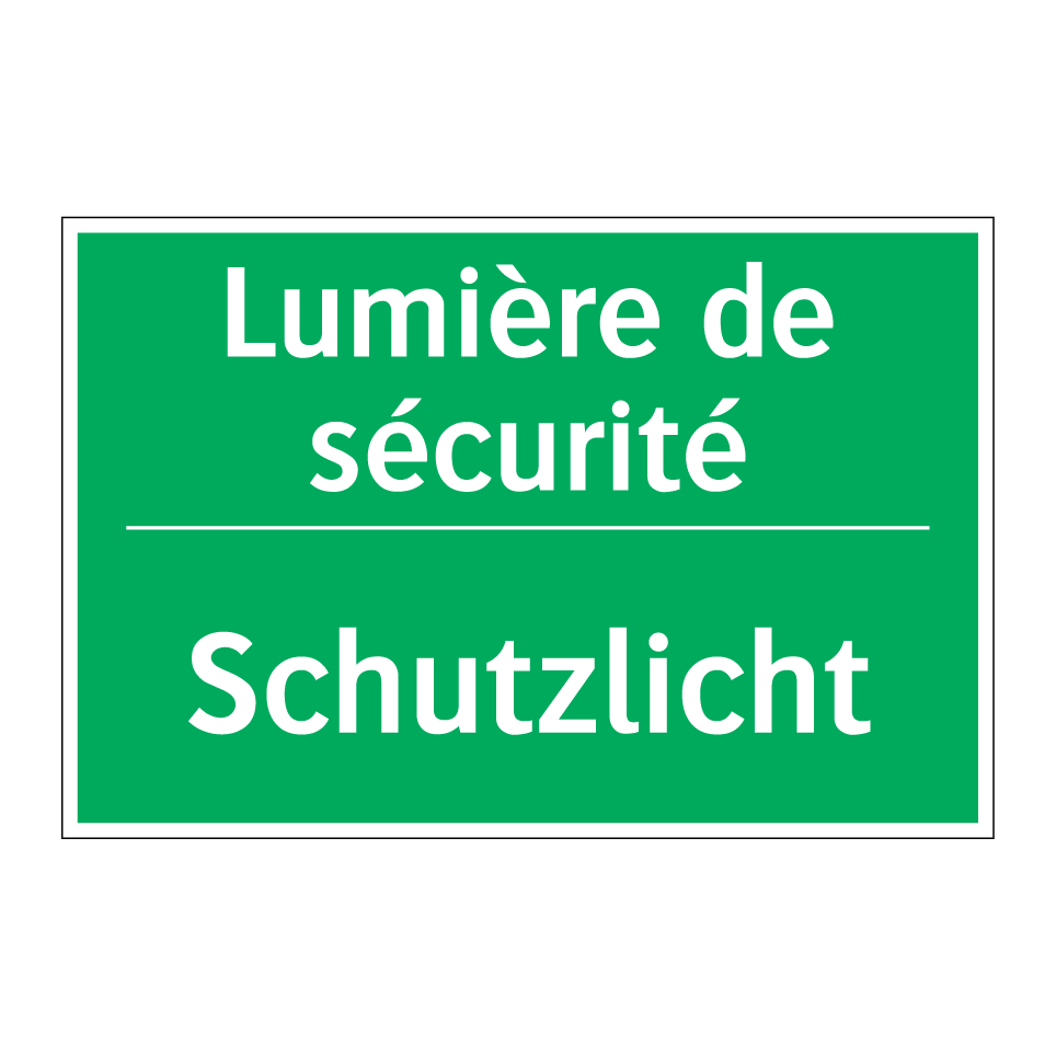 Schutzlicht - Lumière de sécurité