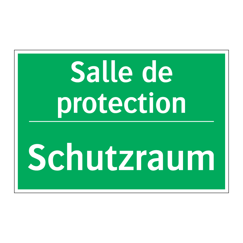 Schutzraum - Salle de protection