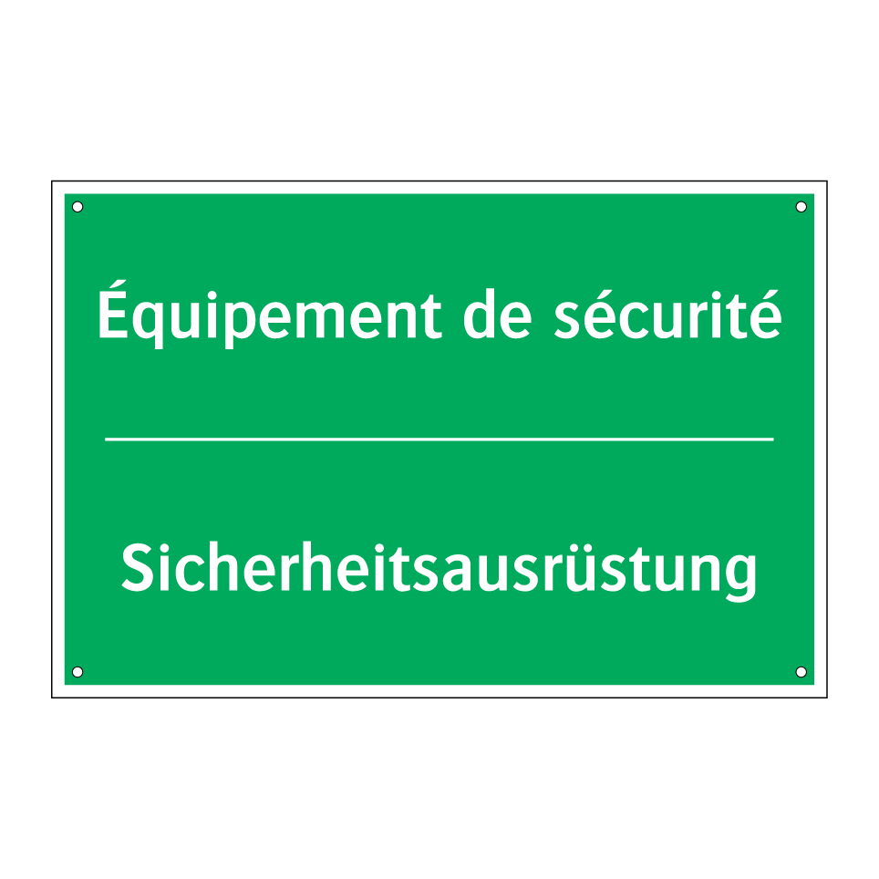 Sicherheitsausrüstung - Équipement de sécurité