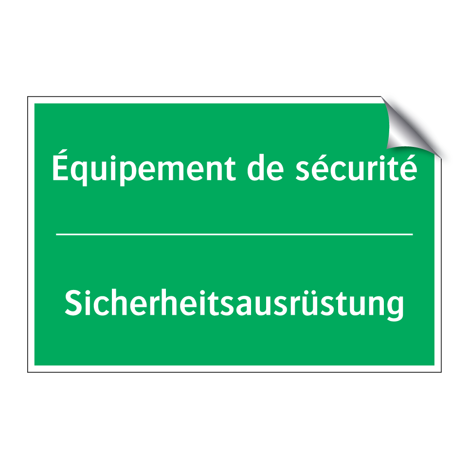 Sicherheitsausrüstung - Équipement de sécurité