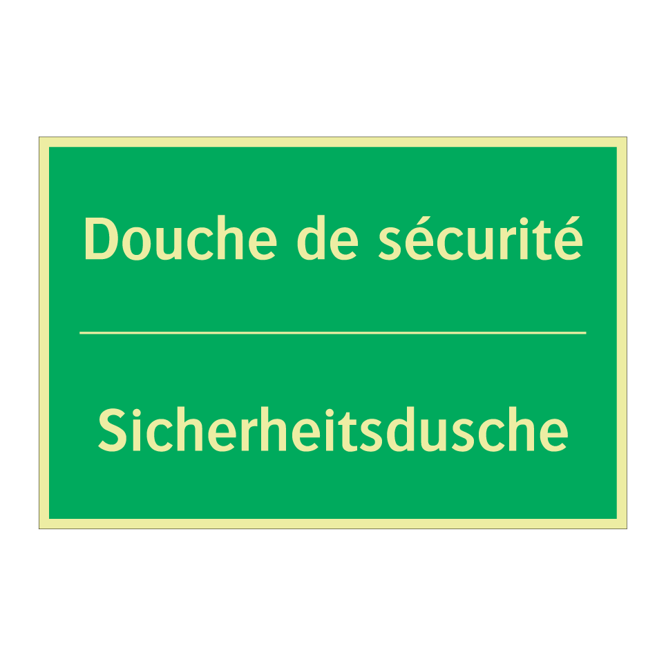 Sicherheitsdusche - Douche de sécurité