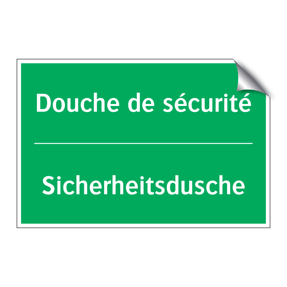 Sicherheitsdusche - Douche de sécurité