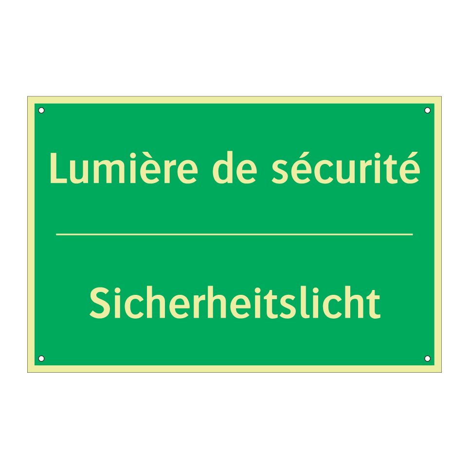 Sicherheitslicht - Lumière de sécurité