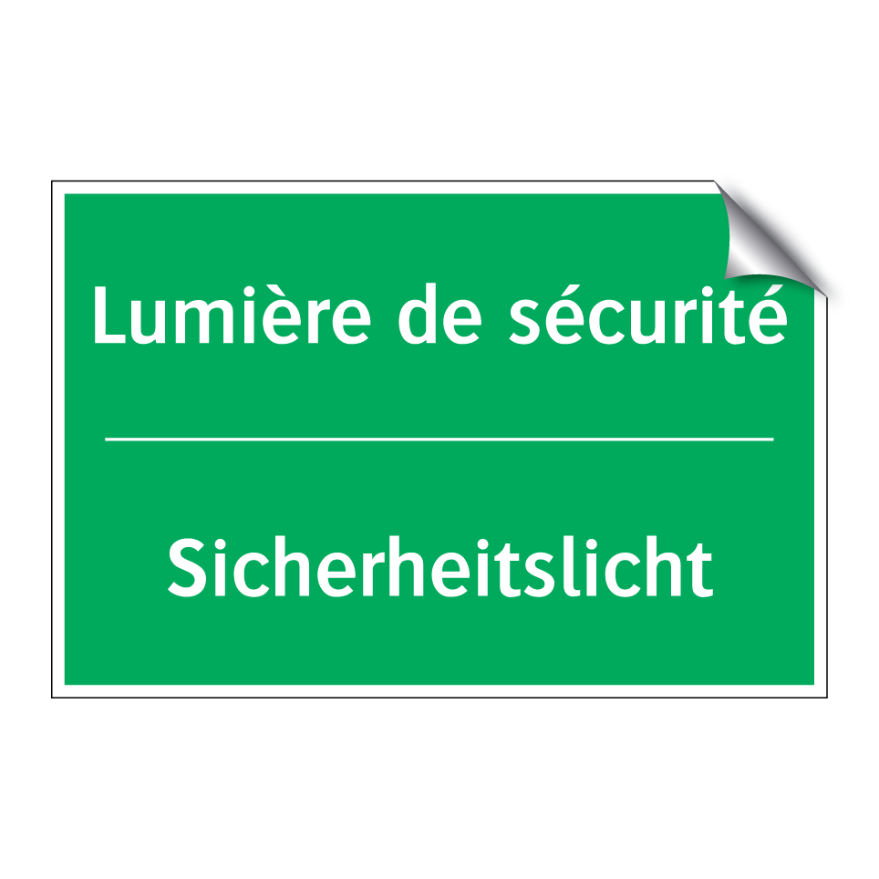 Sicherheitslicht - Lumière de sécurité