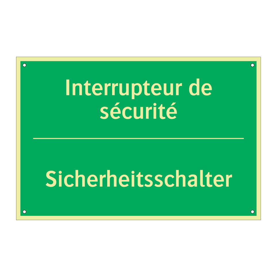 Sicherheitsschalter - Interrupteur de sécurité