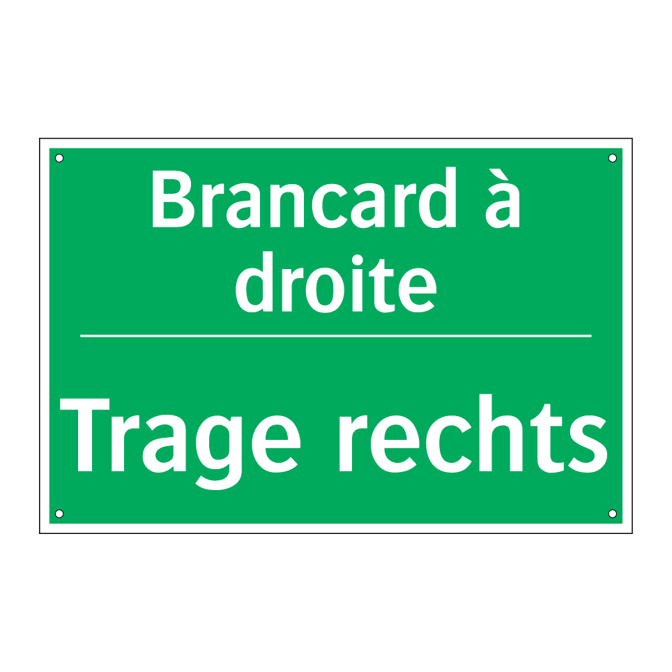 Trage rechts - Brancard à droite