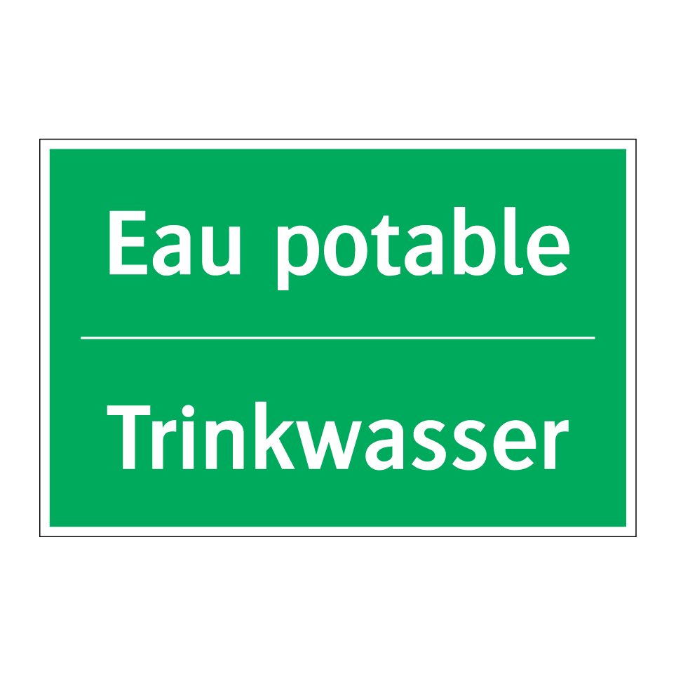 Trinkwasser - Eau potable