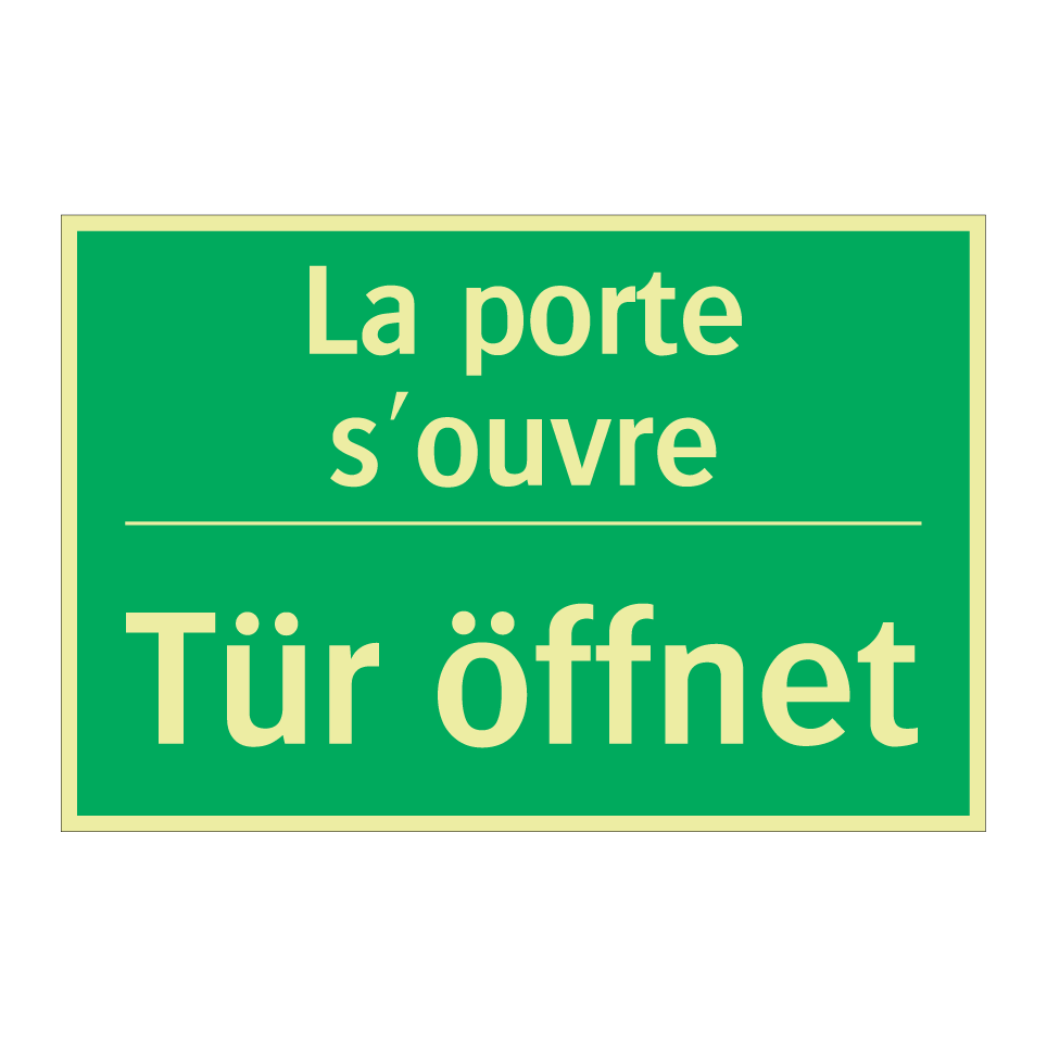 Tür öffnet - La porte s'ouvre