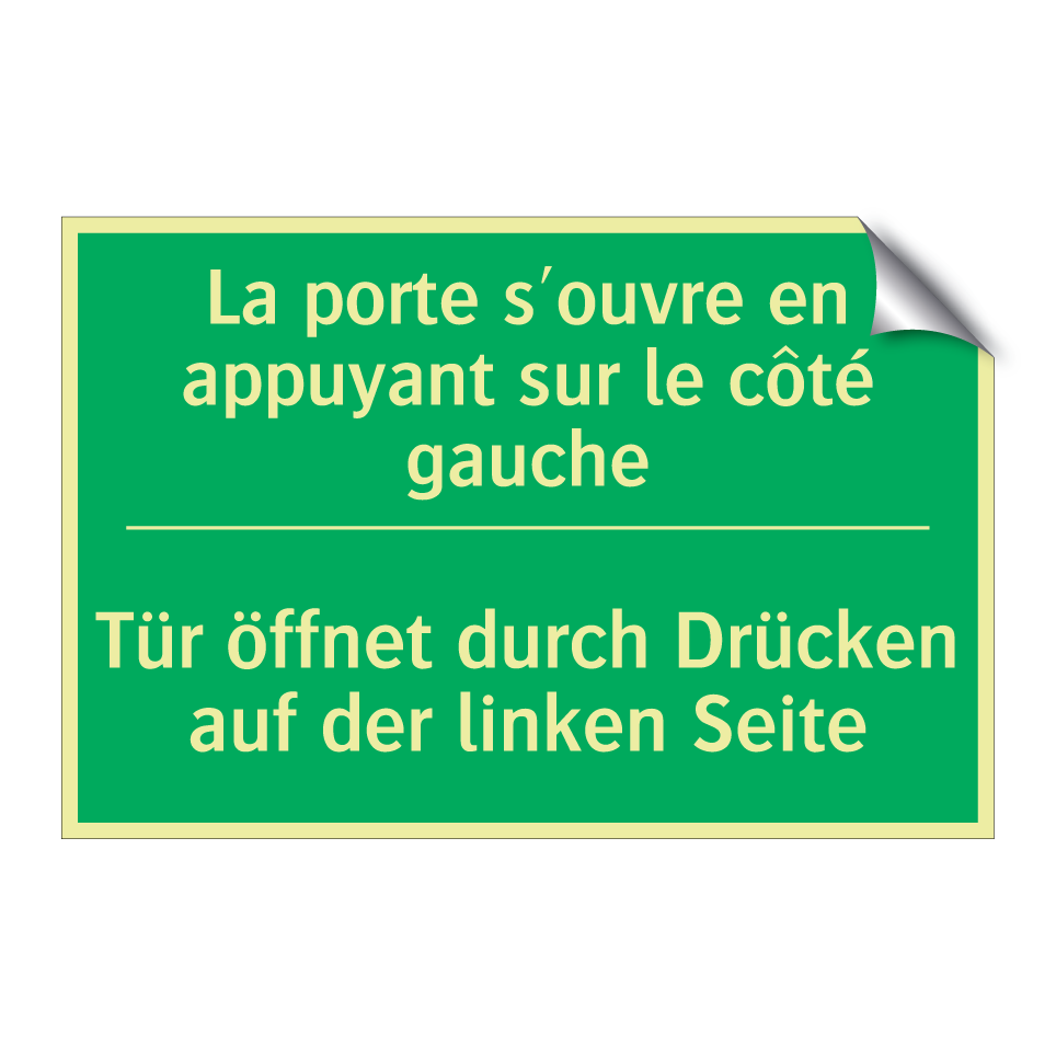 Tür öffnet durch Drücken auf der  /.../ - La porte s'ouvre en appuyant sur  /.../
