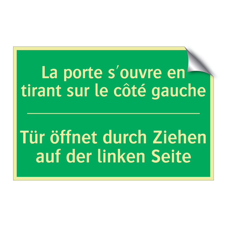 Tür öffnet durch Ziehen auf der  /.../ - La porte s'ouvre en tirant sur  /.../