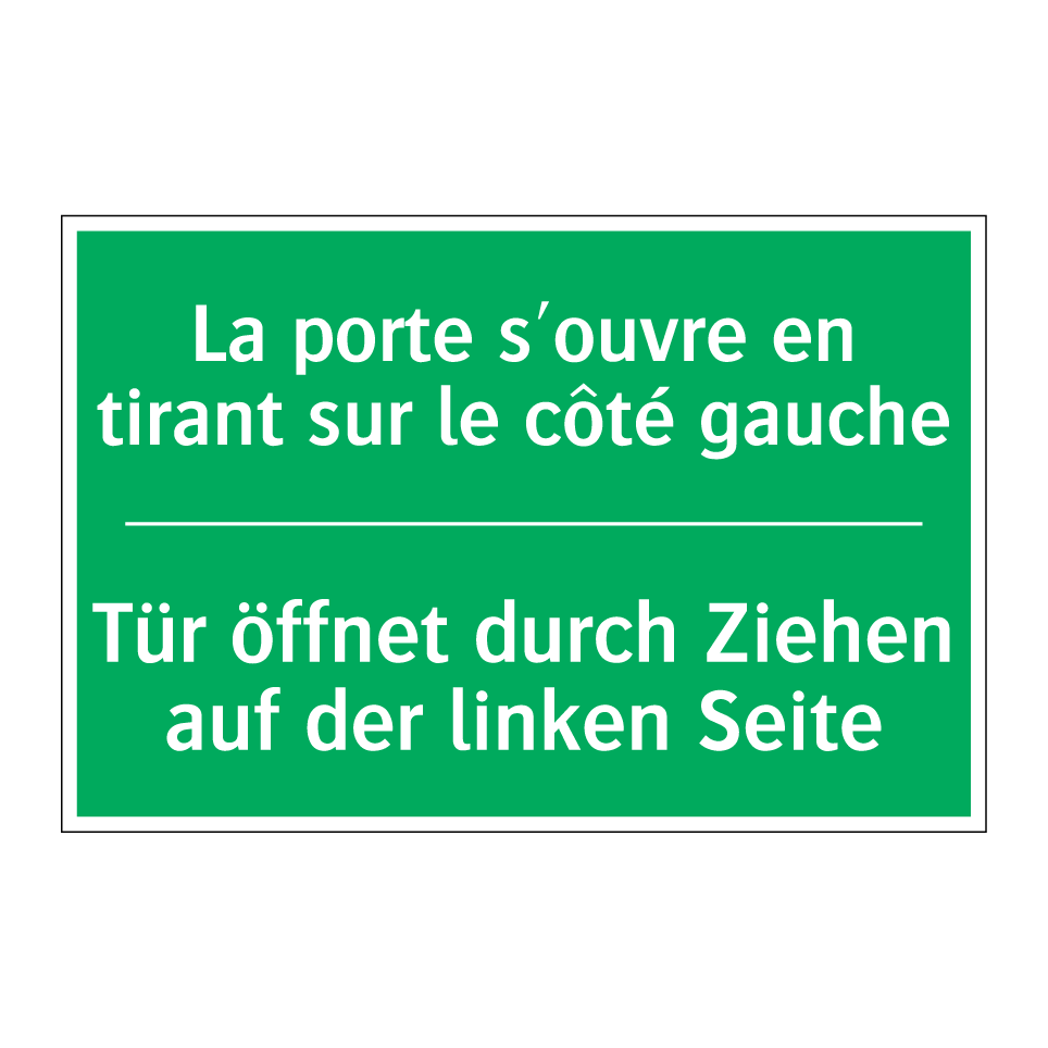 Tür öffnet durch Ziehen auf der  /.../ - La porte s'ouvre en tirant sur  /.../