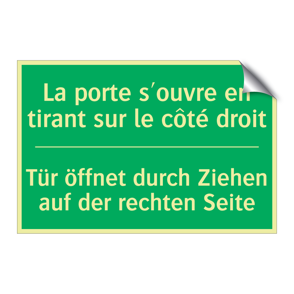 Tür öffnet durch Ziehen auf der  /.../ - La porte s'ouvre en tirant sur  /.../