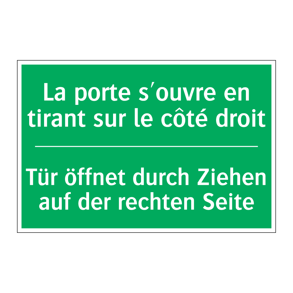 Tür öffnet durch Ziehen auf der  /.../ - La porte s'ouvre en tirant sur  /.../
