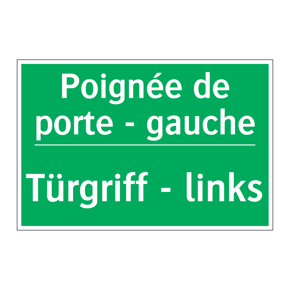 Türgriff - links - Poignée de porte - gauche