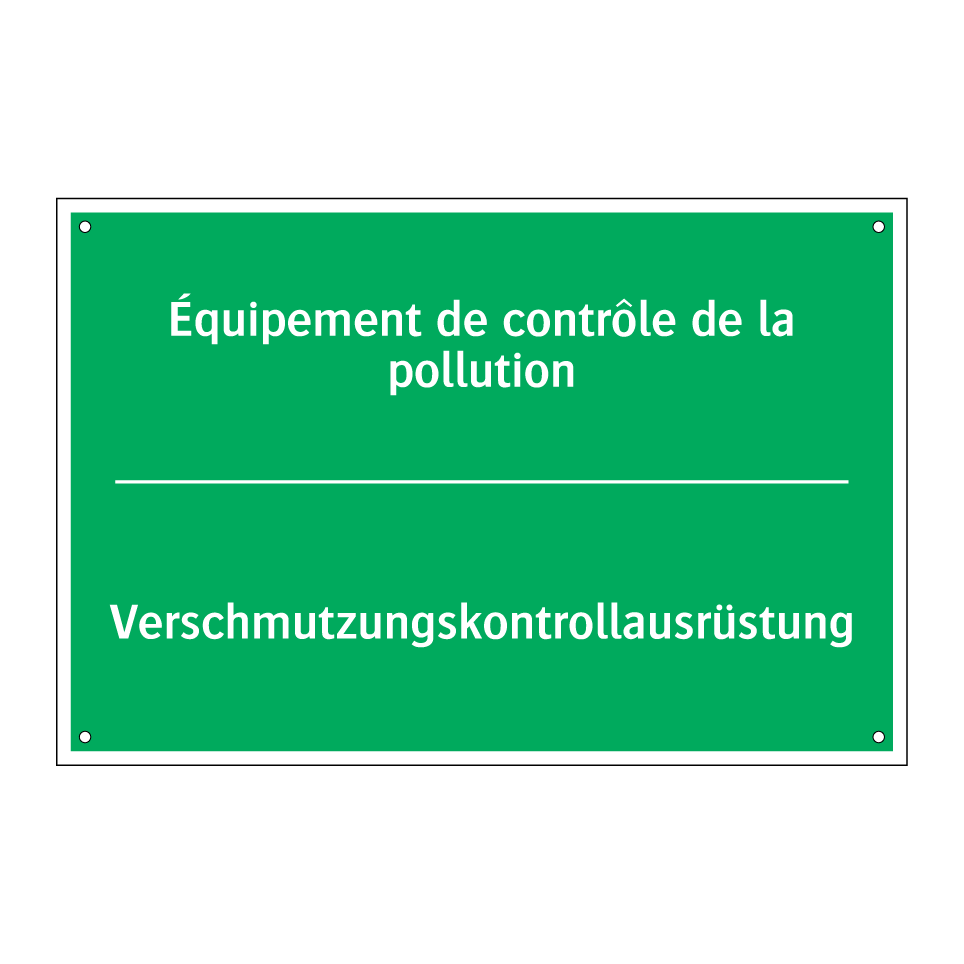 Verschmutzungskontrollausrüstung /.../ - Équipement de contrôle de la pollution /.../