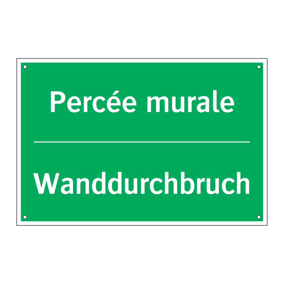 Wanddurchbruch - Percée murale