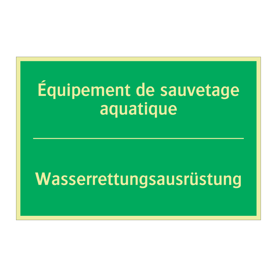 Wasserrettungsausrüstung - Équipement de sauvetage aquatique /.../