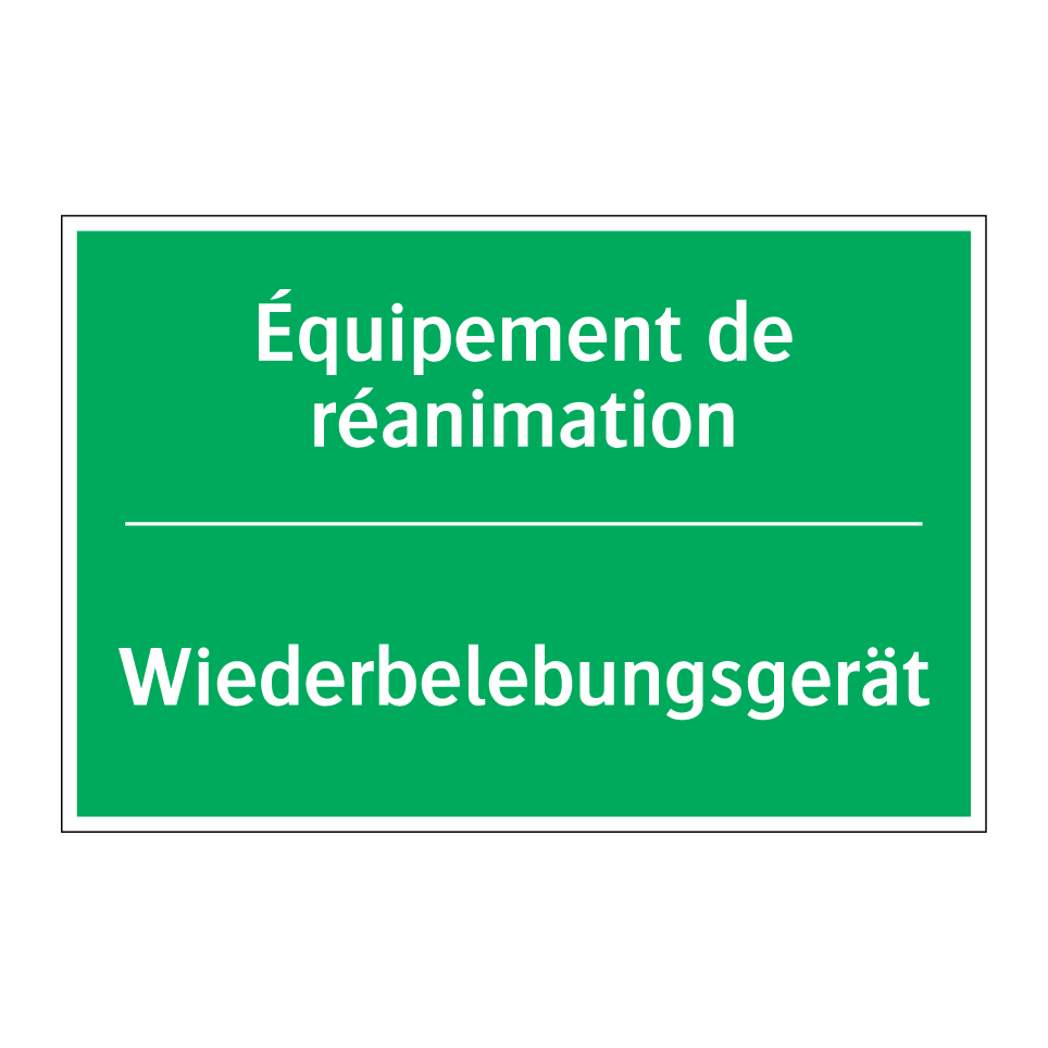 Wiederbelebungsgerät - Équipement de réanimation