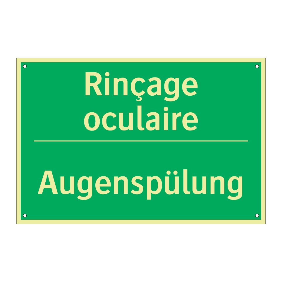 Augenspülung - Rinçage oculaire