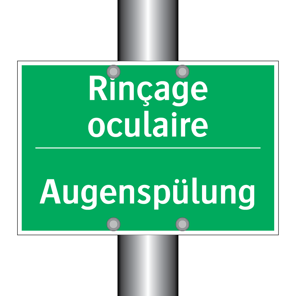 Augenspülung - Rinçage oculaire