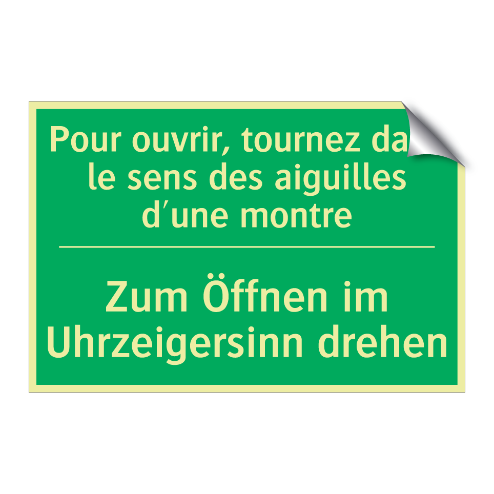 Zum Öffnen im Uhrzeigersinn drehen /.../ - Pour ouvrir, tournez dans le sens  /.../