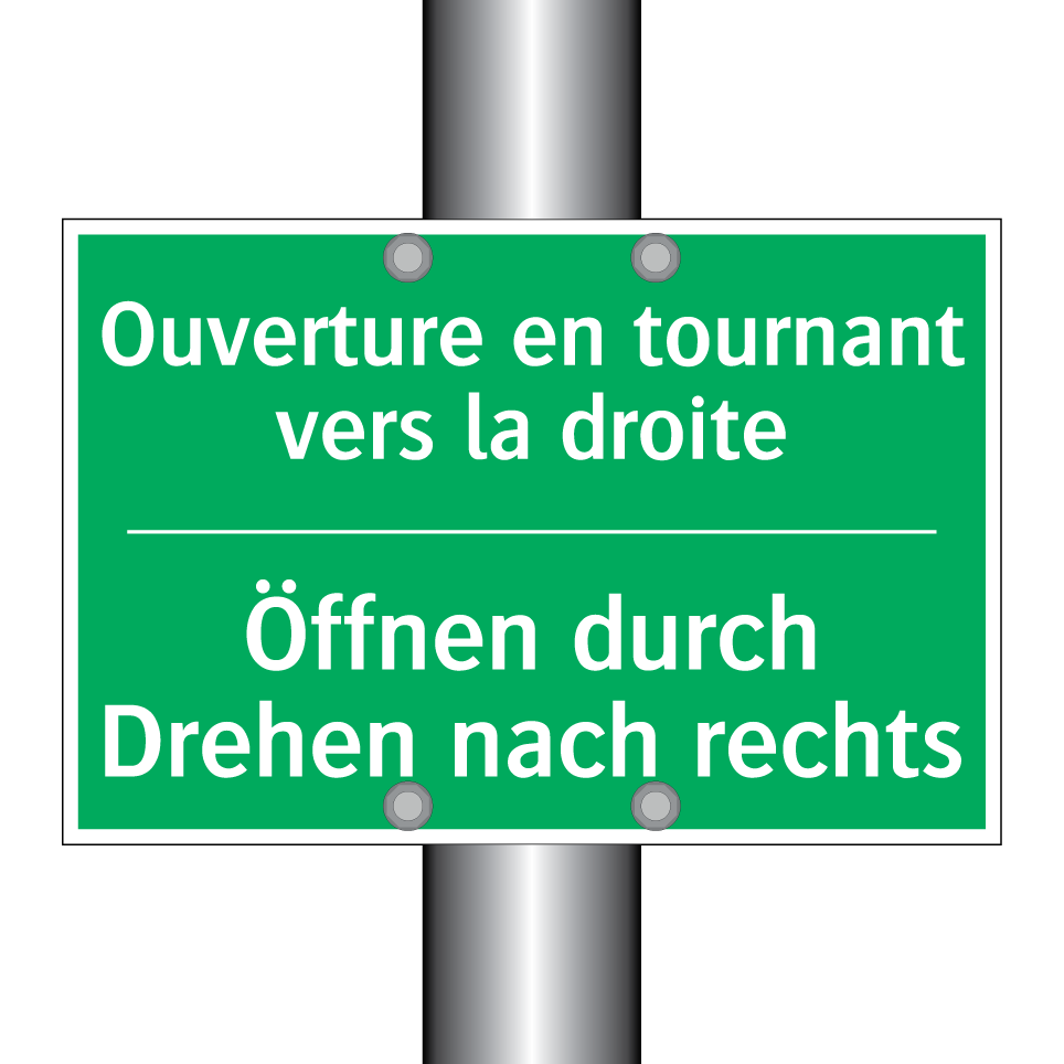 Öffnen durch Drehen nach rechts /.../ - Ouverture en tournant vers la  /.../